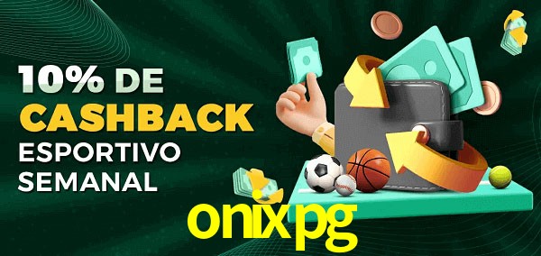 10% de bônus de cashback na onixpg